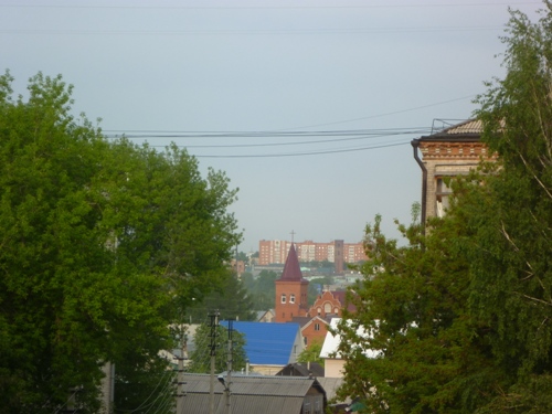 Барнаул. Вид в сторону ж/д вокзала из микрорайона "Чайка"