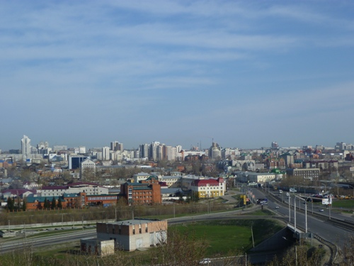 Барнаул. Проспект Красноармейский. Вид с нагорной части города