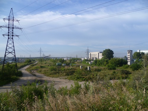 Барнаул. Вид с моста на улице Попова