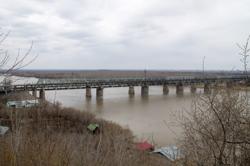 Барнаул. Старый мост через Обь